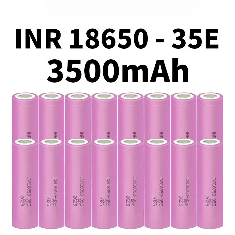 

18650 Battery 100% Genuine INR18650-35E 3500mAh 3.7V 20A Rechargeable 18650 Lithium Ion Battery for Toys Power Tools Flashlight