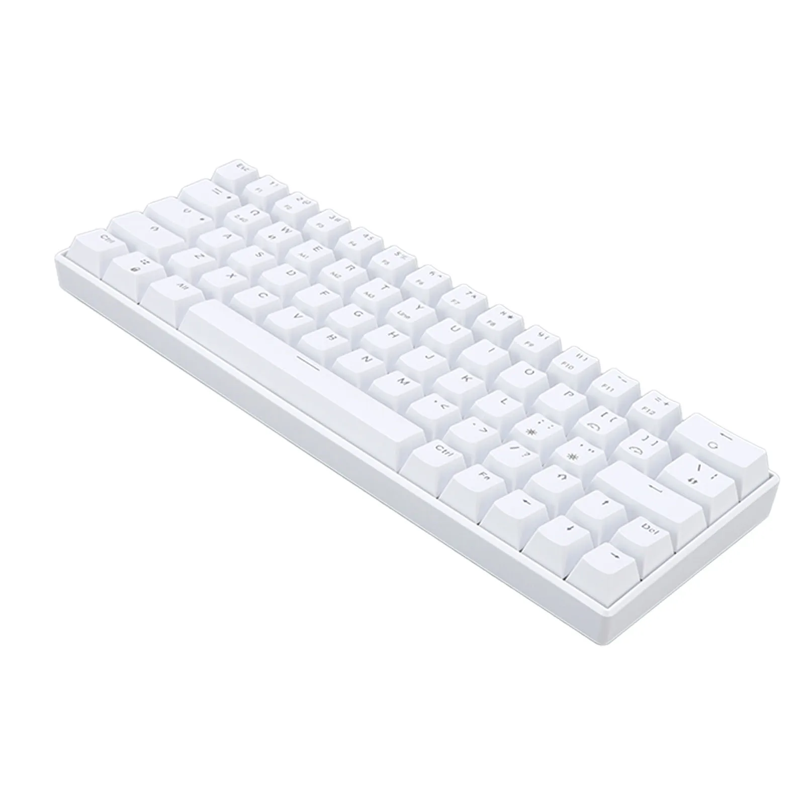 プロフェッショナルメカニカルゲーミングキーボード 64 キーワイヤレス 2.4 グラム BT3.0 5.0 タイプ C 有線接続人間工学に基づいたデザイン白キーボード