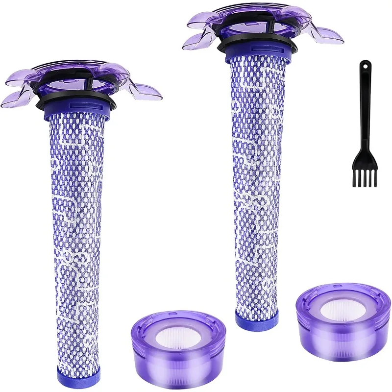 

2Pcs Vacuum Filter Kit for Dyson V8 New Version SV25 Animal Extra 405901-01 Vacuum Cleaner Replacement Part 965661-05