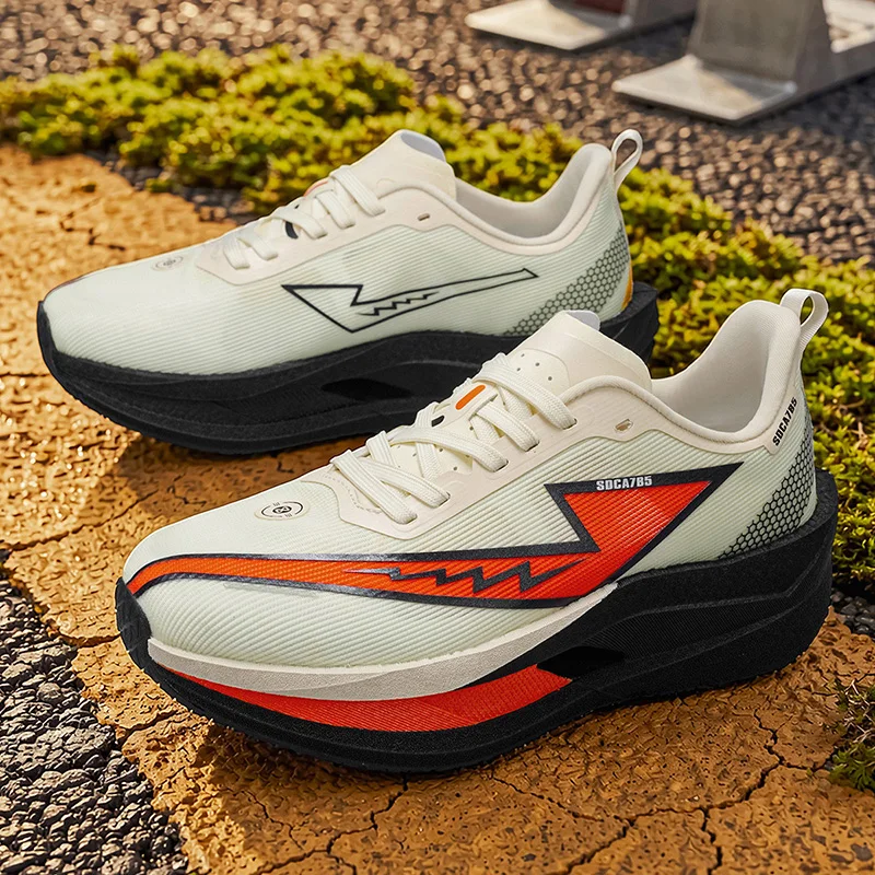 Men Marathon Running Shoes Sports Carbon Board Breathable Lightweight Comfortable Women Athletic Casual Sneakers Outdoor Trail view 2