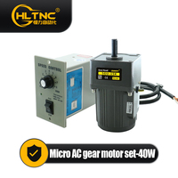 40W Micro AC Motor 1Phase 220v 50/60hz Asynchronous Motor Induction Motor Shaft 12mm For Packaging Machine With Speed Regulator