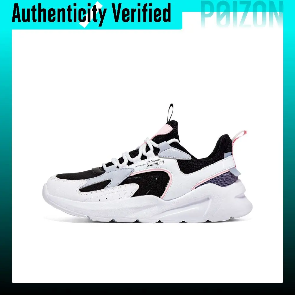 Erke Slip Resistant Cushioning Slip Resistant Cushioning Low top Casual Running Shoes Women's Black White 52121420272/