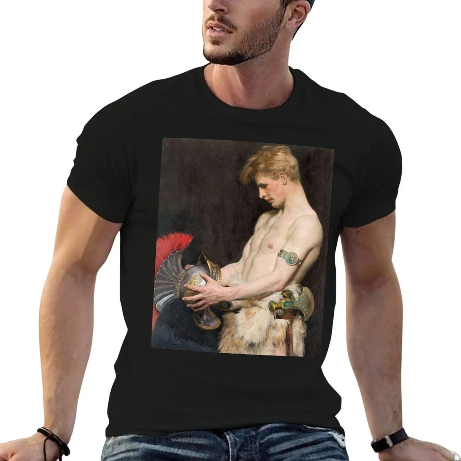 

100% 100% helmet shirt men t warrior percent for cotton cotton man 100 with t cotton Germanic shirt T-Shirt tshirt