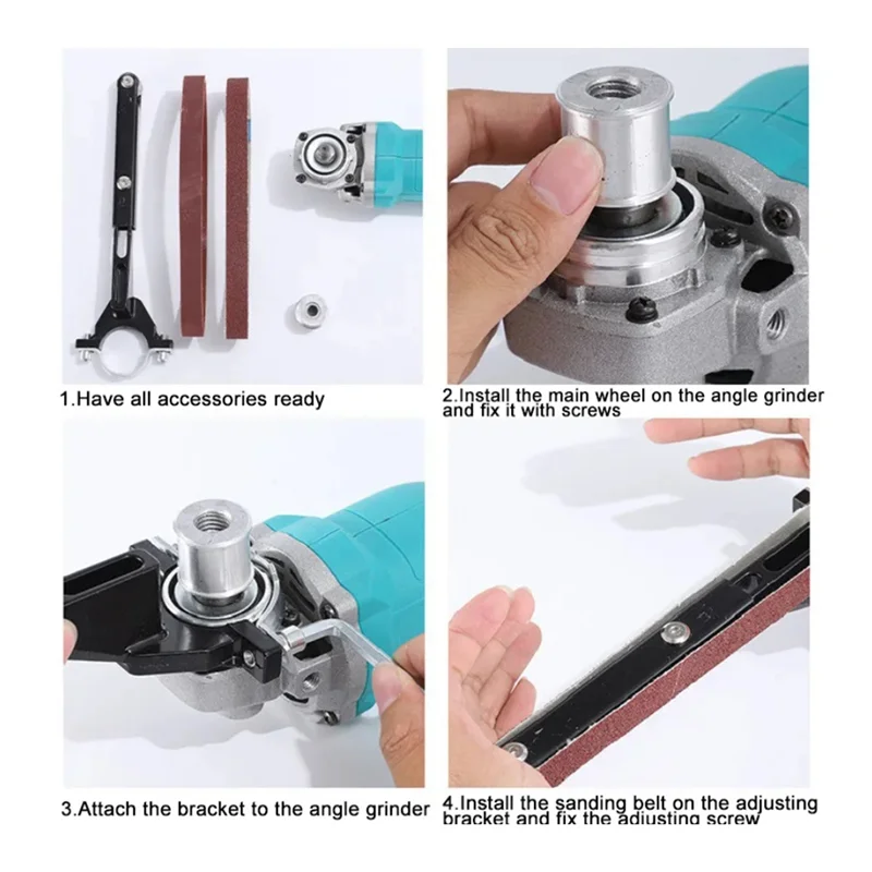 

A05E-Retrofit Belt Sander Stand Angle Grinder For Models 100 115 125 Angle Grinder For Wood/Metal Grinding Easy Install