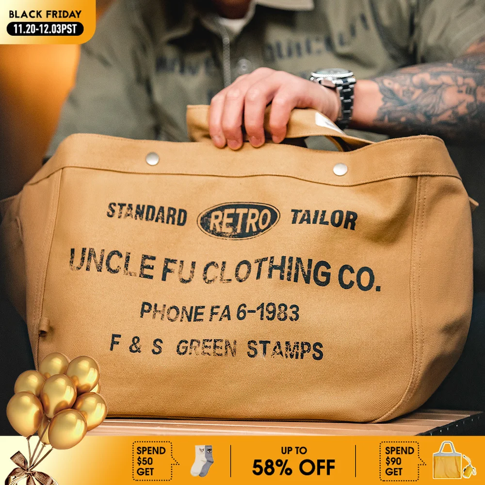 Винтажная сумка Maden большой емкости