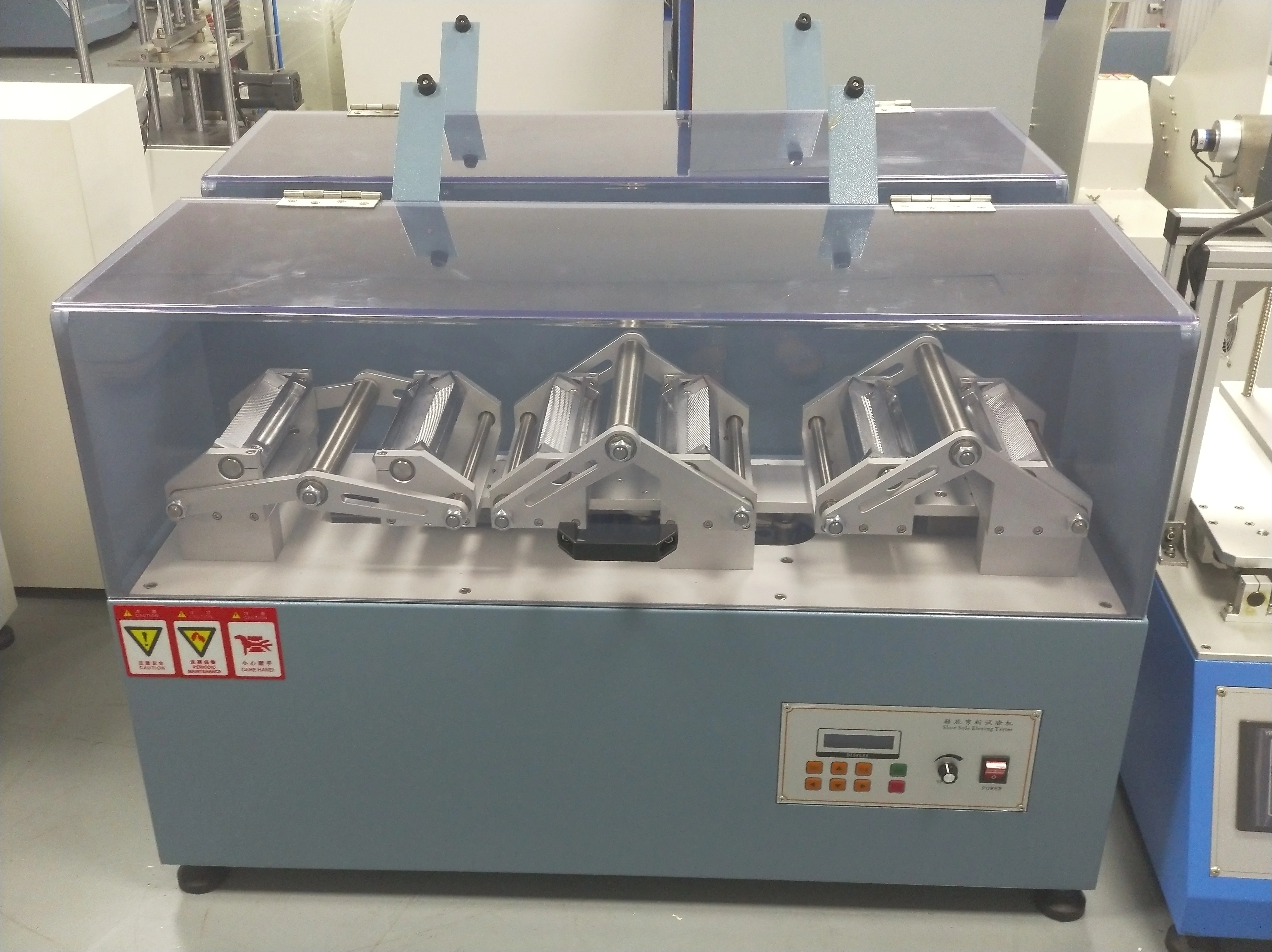 Zhongli Instrument Lab Leather Shoes Testing Machine SATRA TM161 Vertical Whole Shoes Sole bending Flex Tester