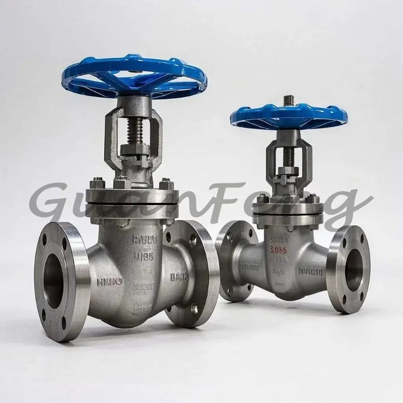 High-Temperature Stainless Steel Manual Gate Valve Flange for Water Oil Media in Pharmaceutical Petroleum Natural