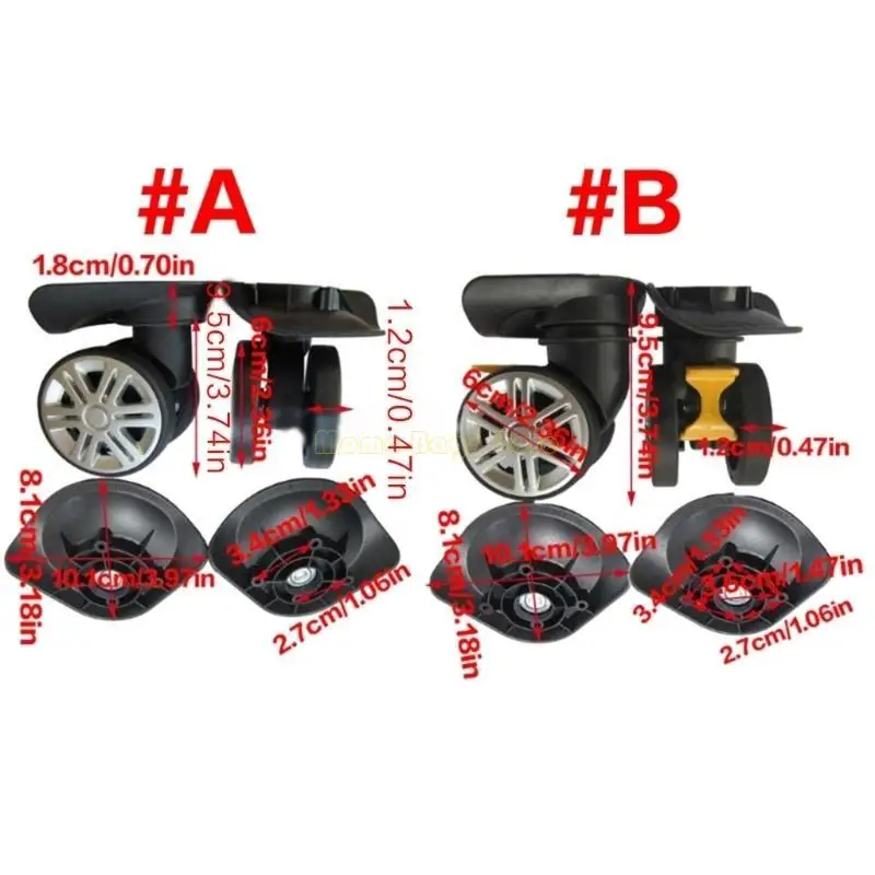 X90D A19 A Bagagem Bagagem Roda Rolloneamento Rolamento Hardware Reparando