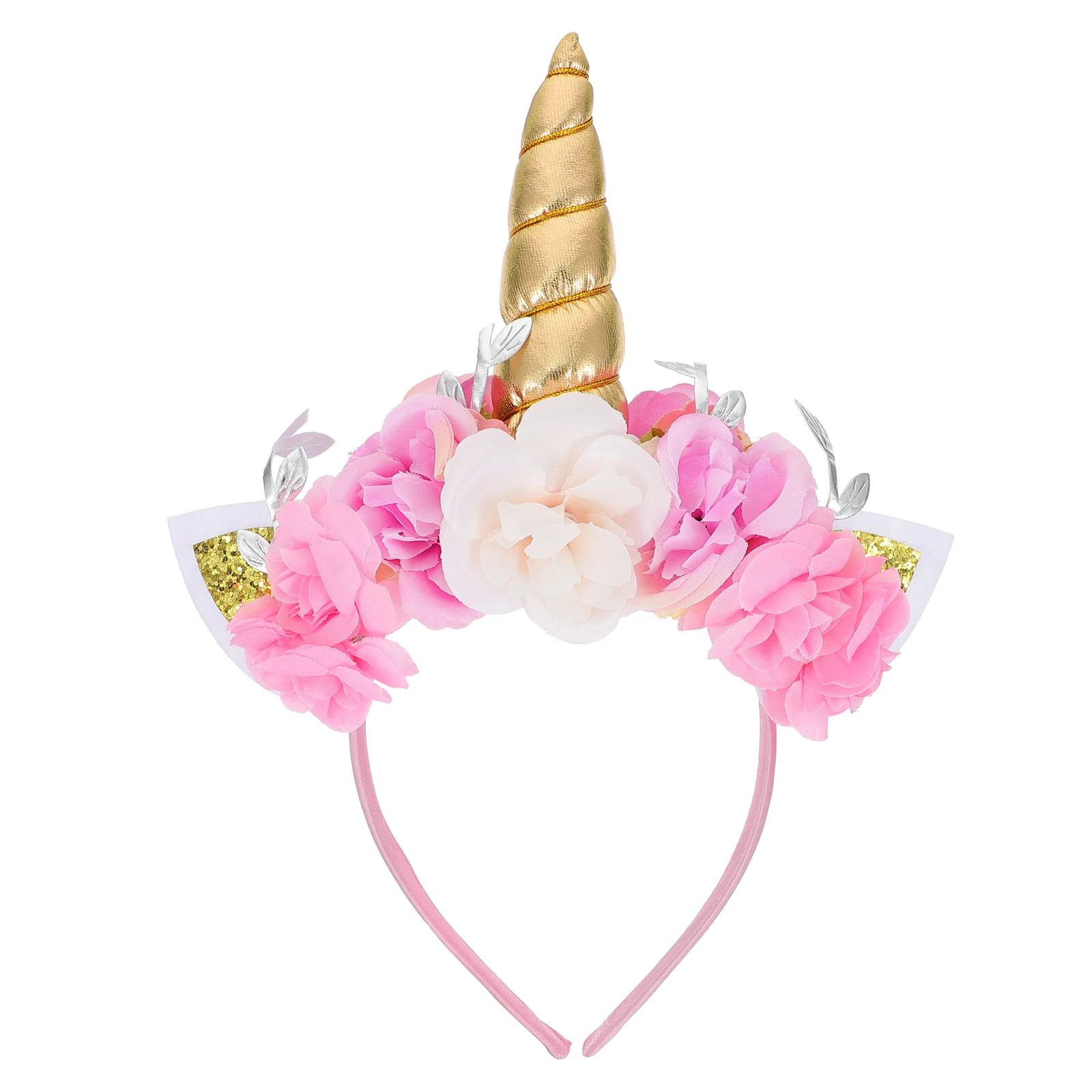 

Unicorn Ears Headb Kids Birthday Hairb Cartoon Headgear Children Party Headdress Durable Stretchable Fits Straight Curly Hair