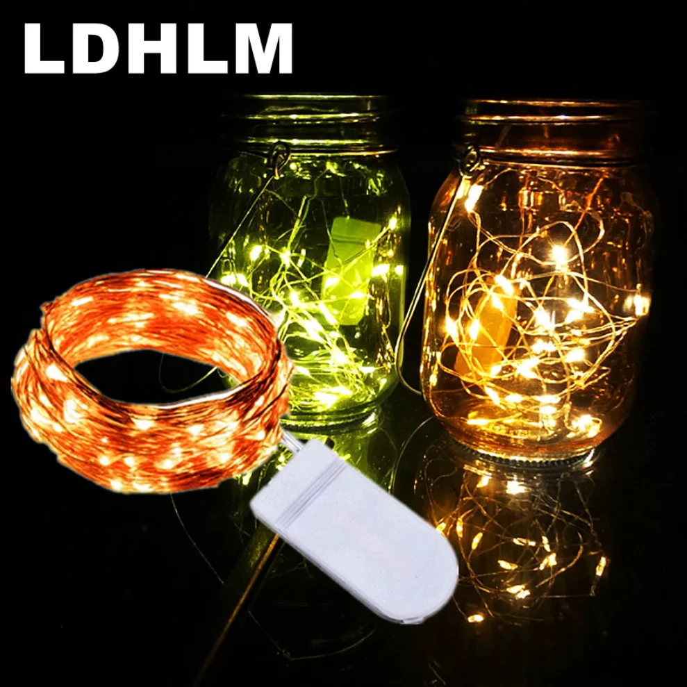 

1M 2M 3M 5M Fairy Light LED Copper Wire String Lights Outdoor Garland Wedding Light for Home Christmas Garden Holiday Decoration