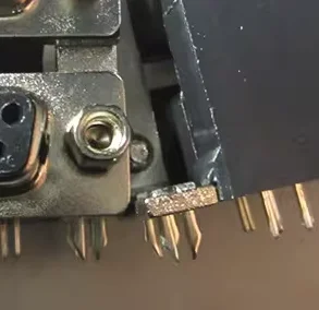 Double-layer integrated serial port connector DR9/DB9 double-ended female connector twin design, height 15.88, bent pins