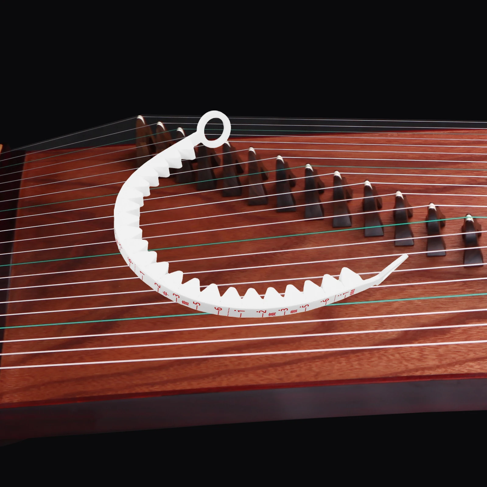 

Guzheng Bar Practice Mute Strip Damping White Silica Gel Noise Reduction