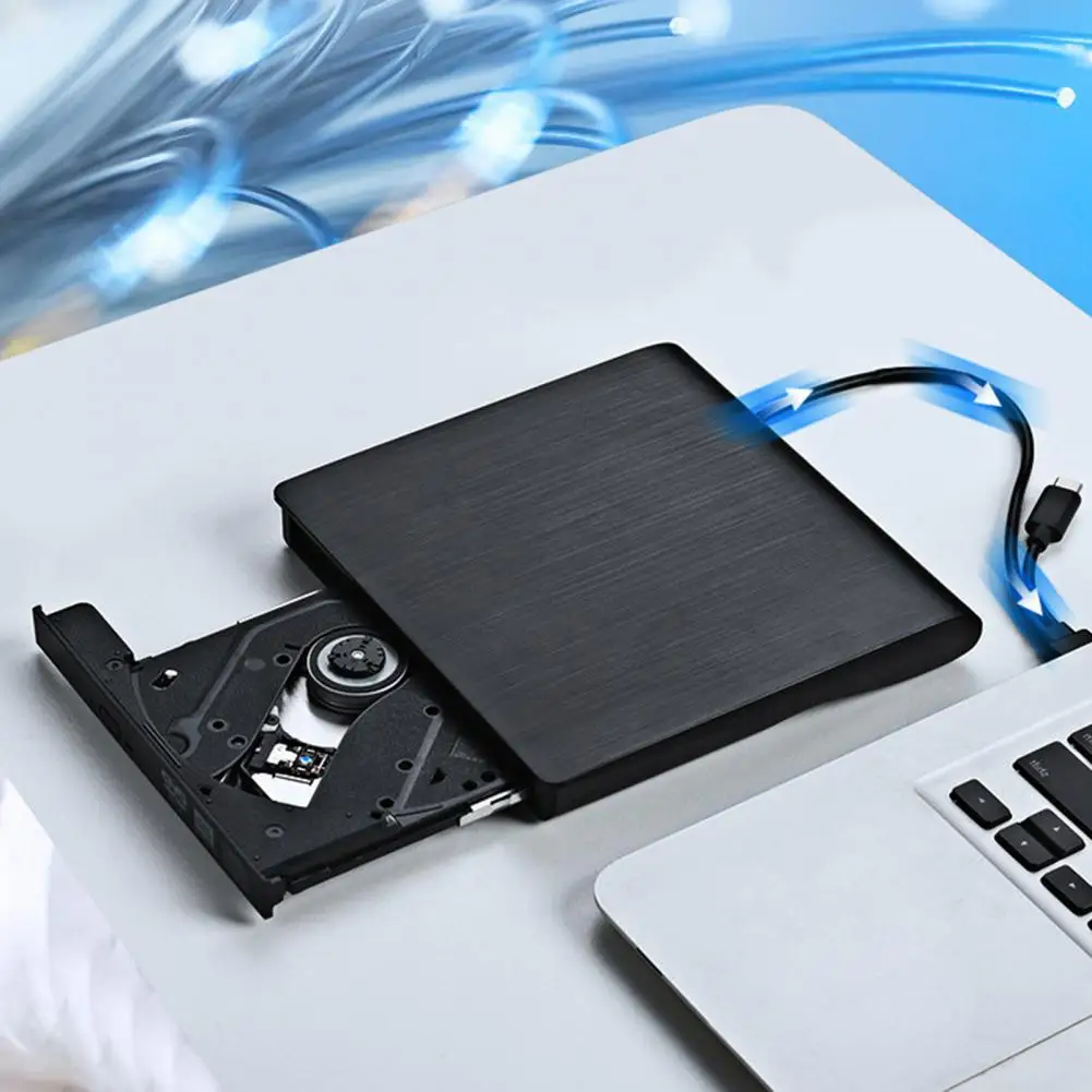 

Convenient External DVD Burner Universal Rewritable Wide Compatibility External DVD Player Burn Disc