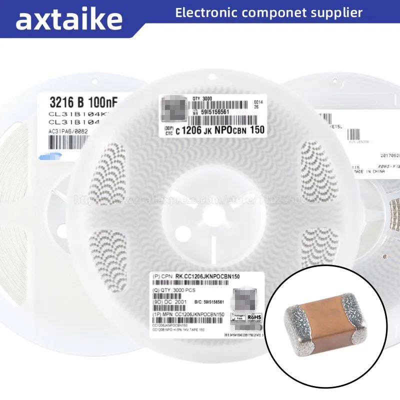 

4000PCS 0805 101J 151J 181J 201J 221K 331K 471K 561K 681K 100PF 220PF 330PF 470PF 680PF 50V 2012 SMD Ceramic Capacitor MLCC