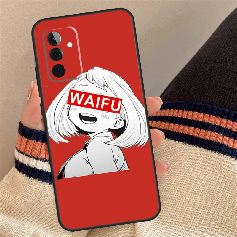 Sugoi Senpai Anime Waifu Capa For Samsung Galaxy A52 A42 A32 A22 A12 A53 A33 A23 A13 A51 A71 A14 A24 A34 A54 Case