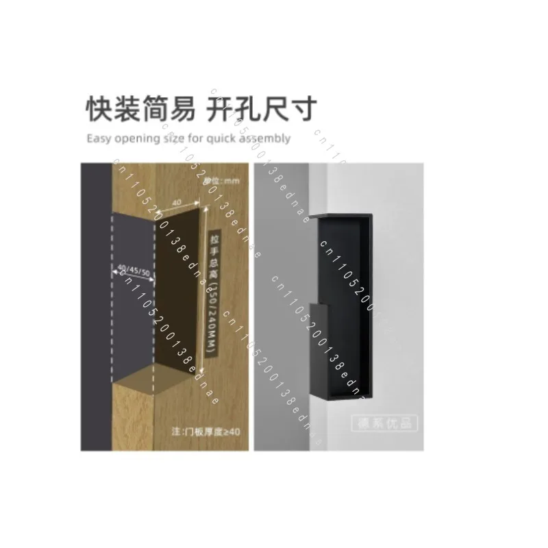 Invisible Trackless Ghost Door Slide Rail, Bedroom Bathroom Two-way Buffer Sliding Sliding Door