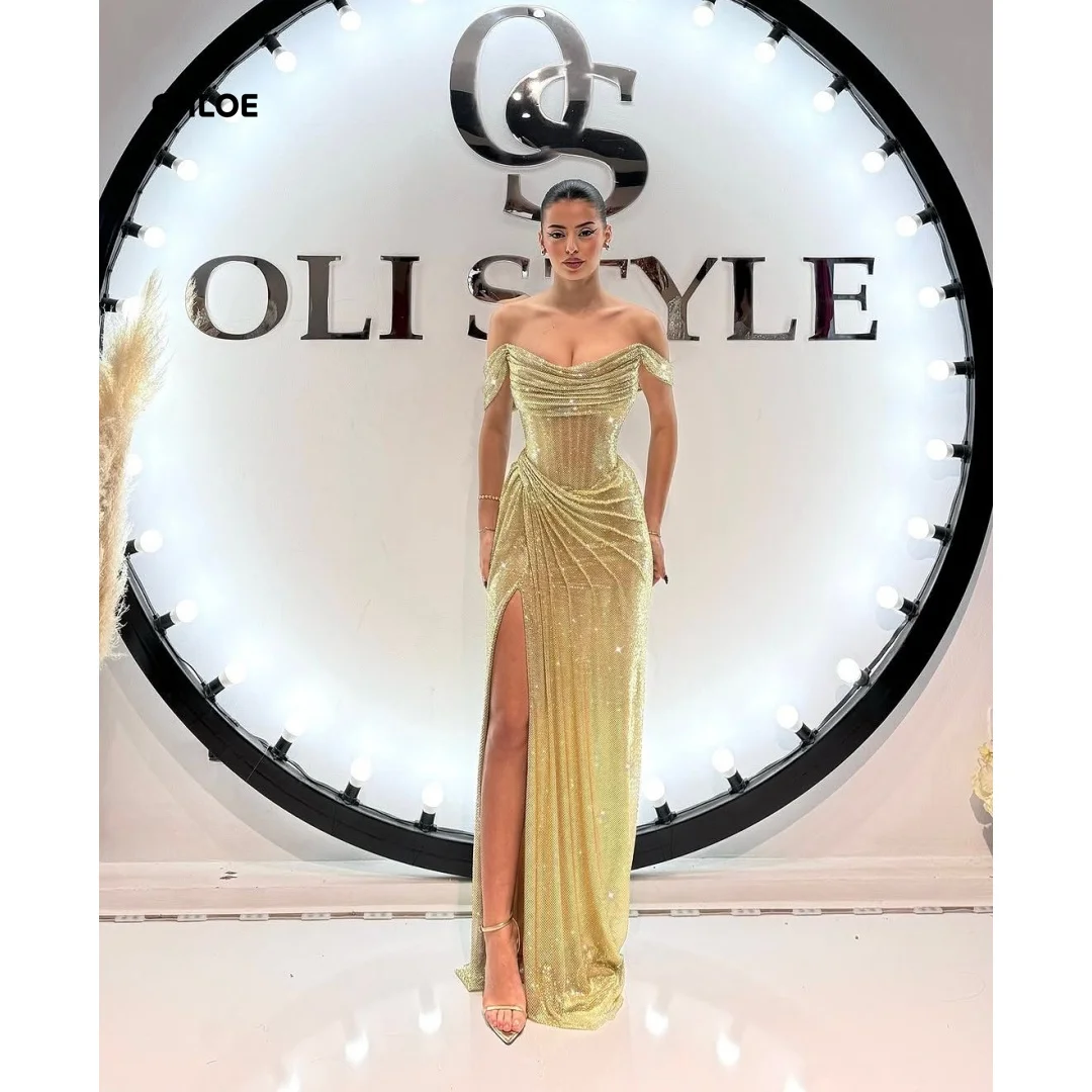 

Off-shoulder Evening Dress Woman Mermaid Elegant Women's Dresses for Wedding Party Dresses Luxury 2025 Custom Made Sleeveless