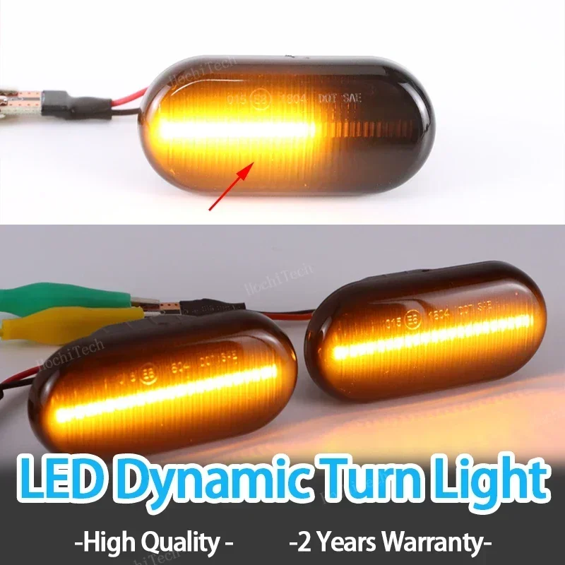 2x Dynamic LED Fender Turn Signal Light Side Marker For Nissan Tiida C11 Note E11 NE11 Micra K12 NP300 Navara D40 Qashqai J10