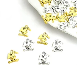 20pcs Graduation Theme Bachelor Cap&Acceptance Letter Charms For Jewelry Gift Making DIY Necklace Bracelet Retro Alloy Pendants