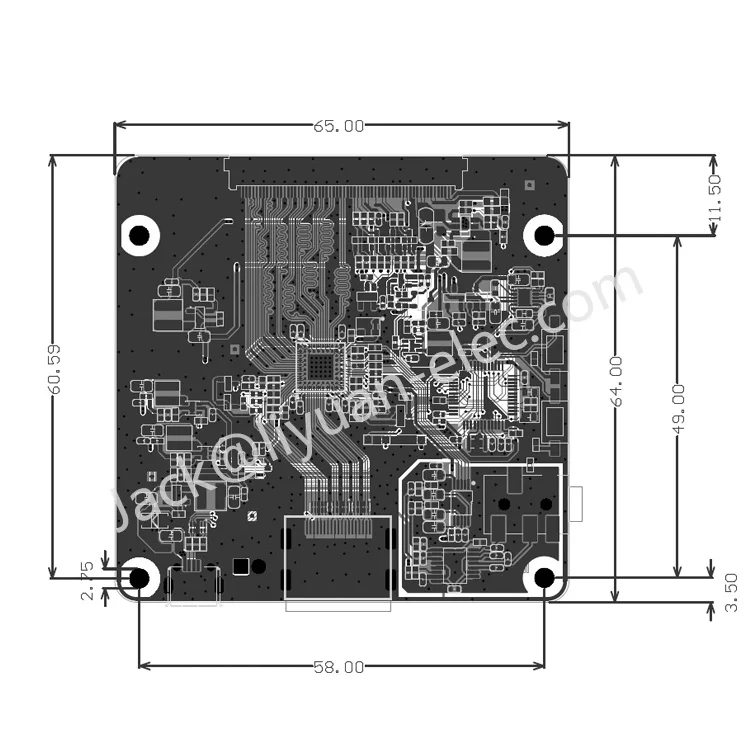 6 " 1440*2560 LS060R1SX02 47um Tft LCD 3D Printer Allwinner H3 VR Projector With Adjustable Brightness Driver PCB Board