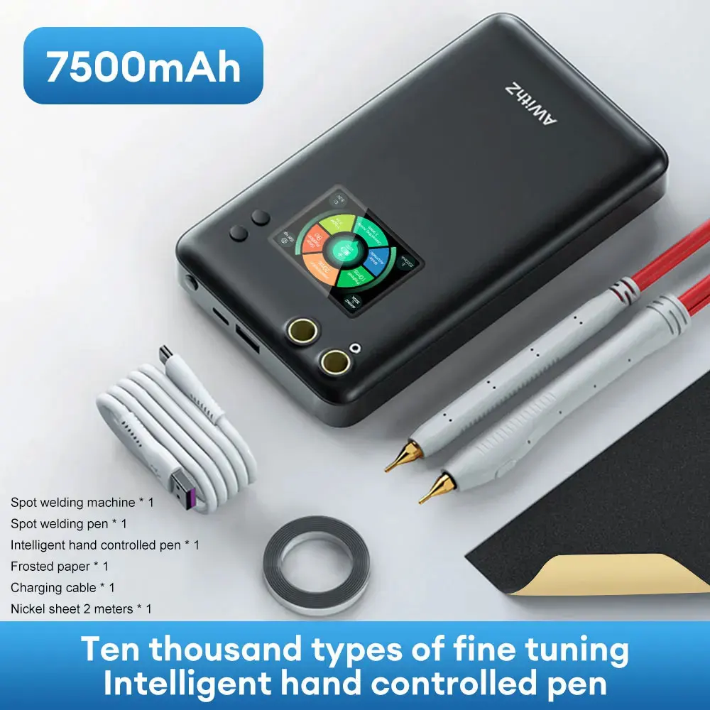 AWITHZ U3 Enhanced Version  7500mAh/11000mAh Portable Spot Welder with Intelligent Hand Controlled Welding Pen