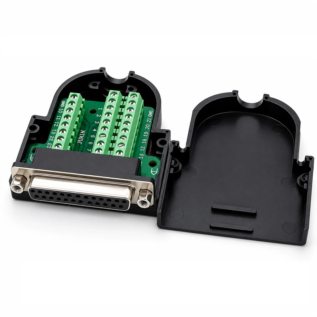 DB25 Solderless Connector 25Pin D Sub Screw Terminal Adapter Male Female Plug DIY Cable Connector