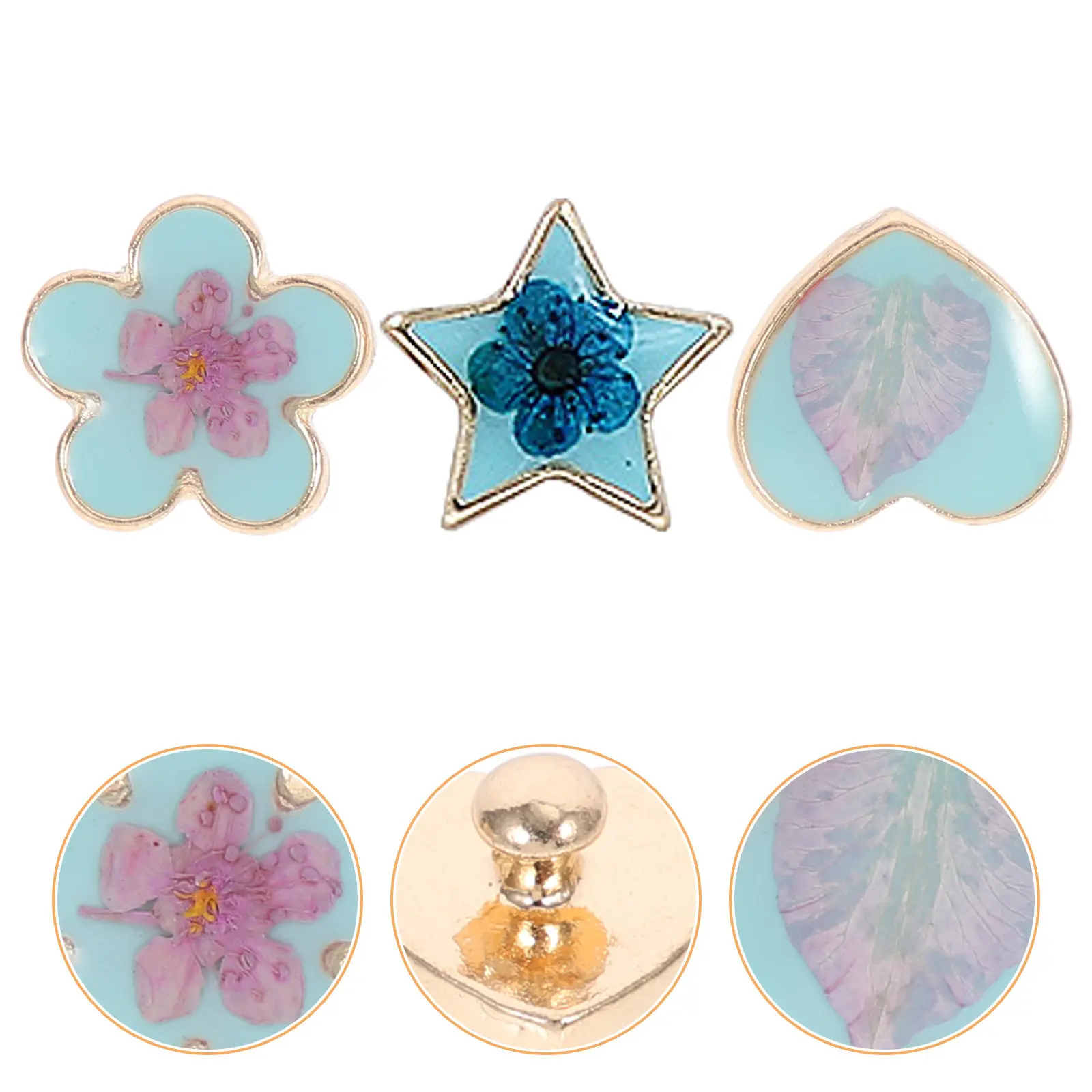 3 Pcs Smartwatch Accessories Nail Charms Small Watchband Decorative Connectors Delicate Compatible