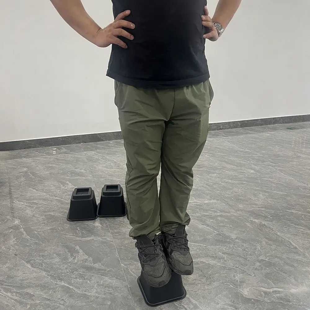 

4Pcs Heavy Duty Furniture Leg Risers Adjustable Height Stackable Table Lifters Shock-Absorbing Non-slip Bed Foot Pads Under Bed