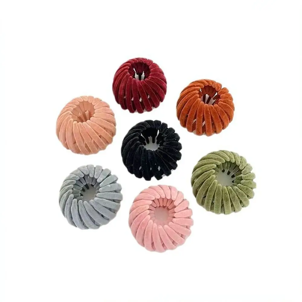 Large Flocking Birds Nest Ponytail Clip Fashionable Hair Claw Geometric Bun Maker Styling Tool For Women Hairdressing