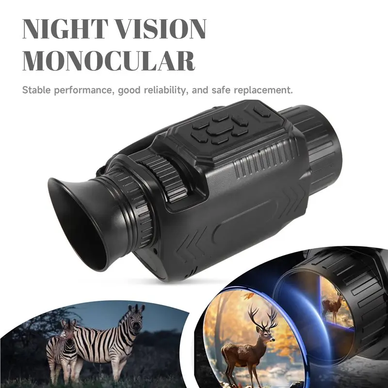 Picture 6: ABMV-Infrared 68MP Monocular Macro Lens, 4K WIFI Night Vision, 28X Digital Zoom Monocular Featuring 32G Storage Capacity Card
