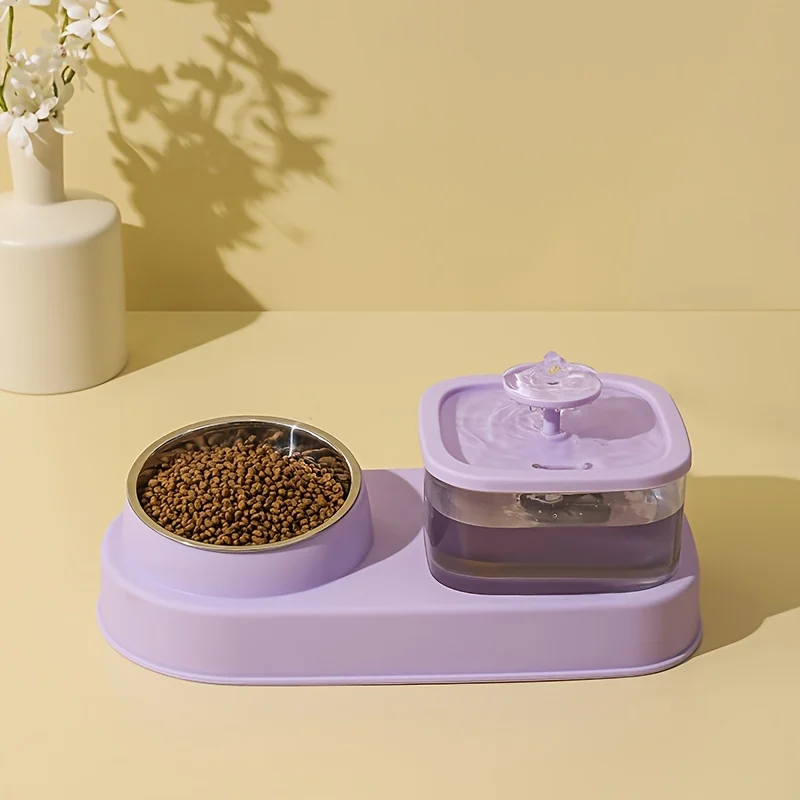 Dog Cat Automatic Feeder Bowl Large Capacity Dog Cat Feeding And Drinking Dog Water Dispenser Feeding Bowl Pet Supplies