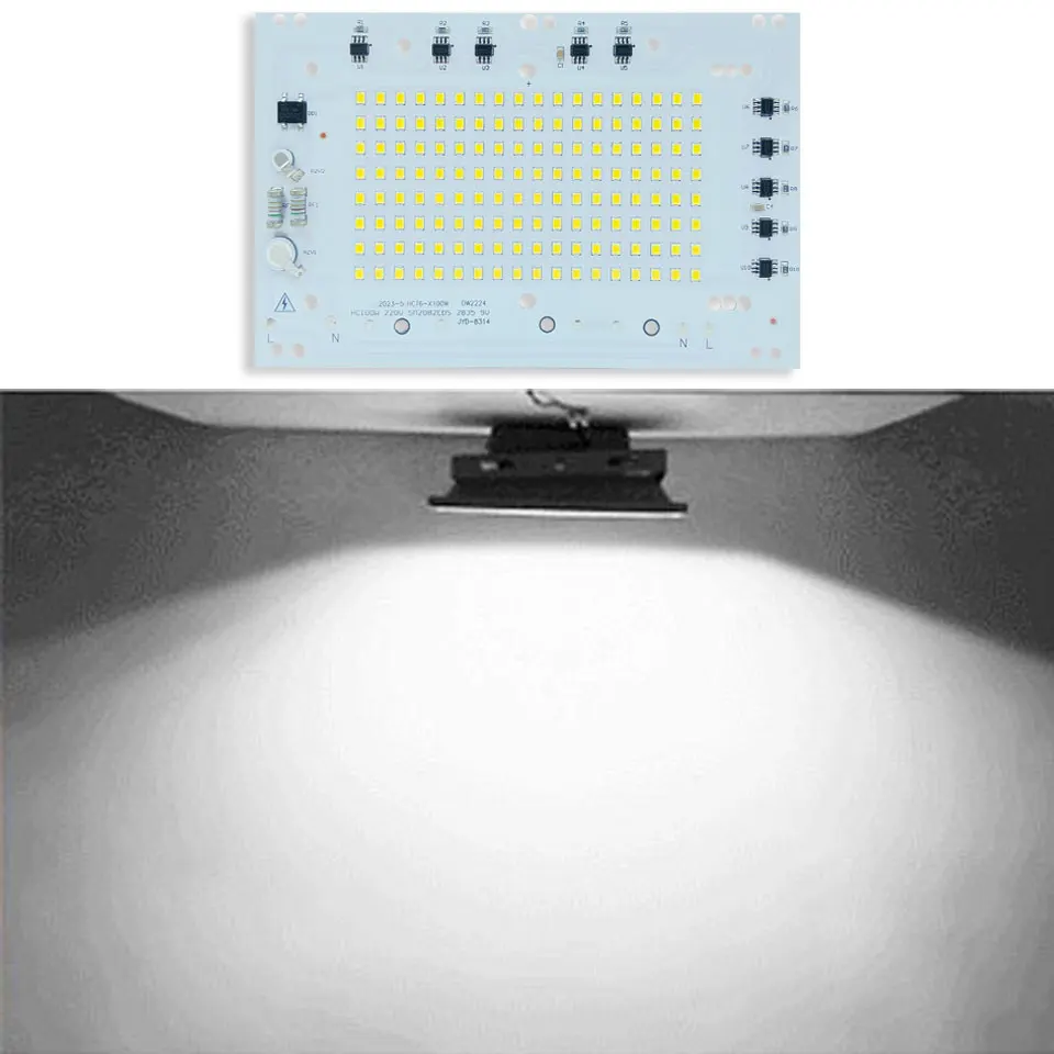 AC220V LED Chips SMD2835 Beads 10W 20W 30W 50W 100W 150W 200W 300W LED Board For DIY Outdoor Floodlight Ceiling&Panel Lights