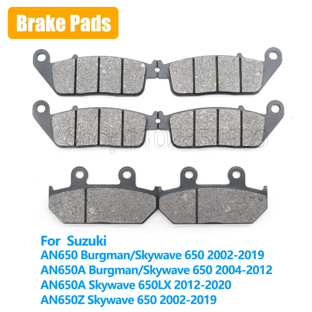 For Suzuki AN650 Burgman Skywave 650 Motorcycle Accessories AN650A AN650Z Burgman Skywave 650 650LX AN 650 Front Rear Brake Pads