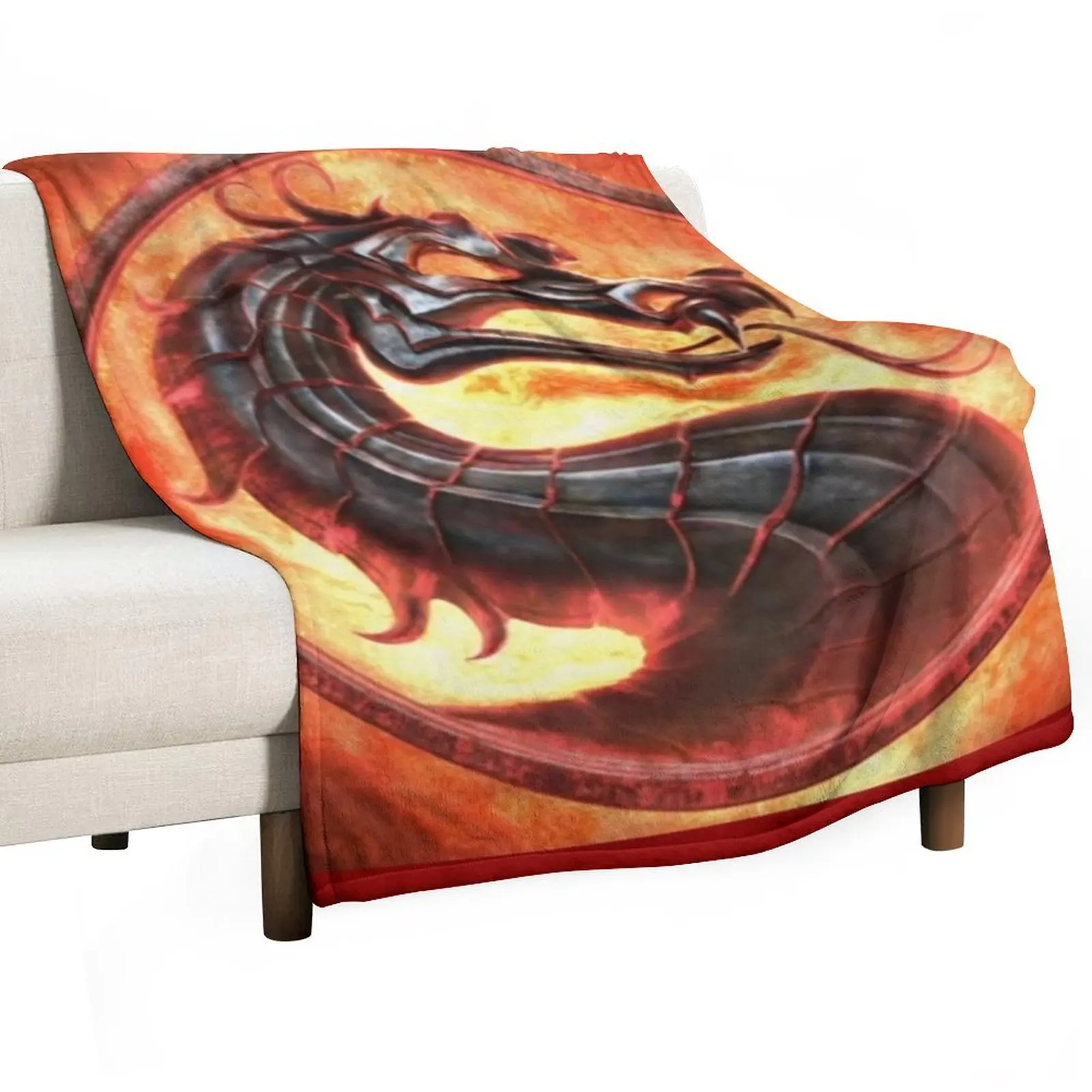 Mortal kombat sega Throw Blanket anime Soft Big Plaid Beach Luxury Brand Blankets For Baby Blankets