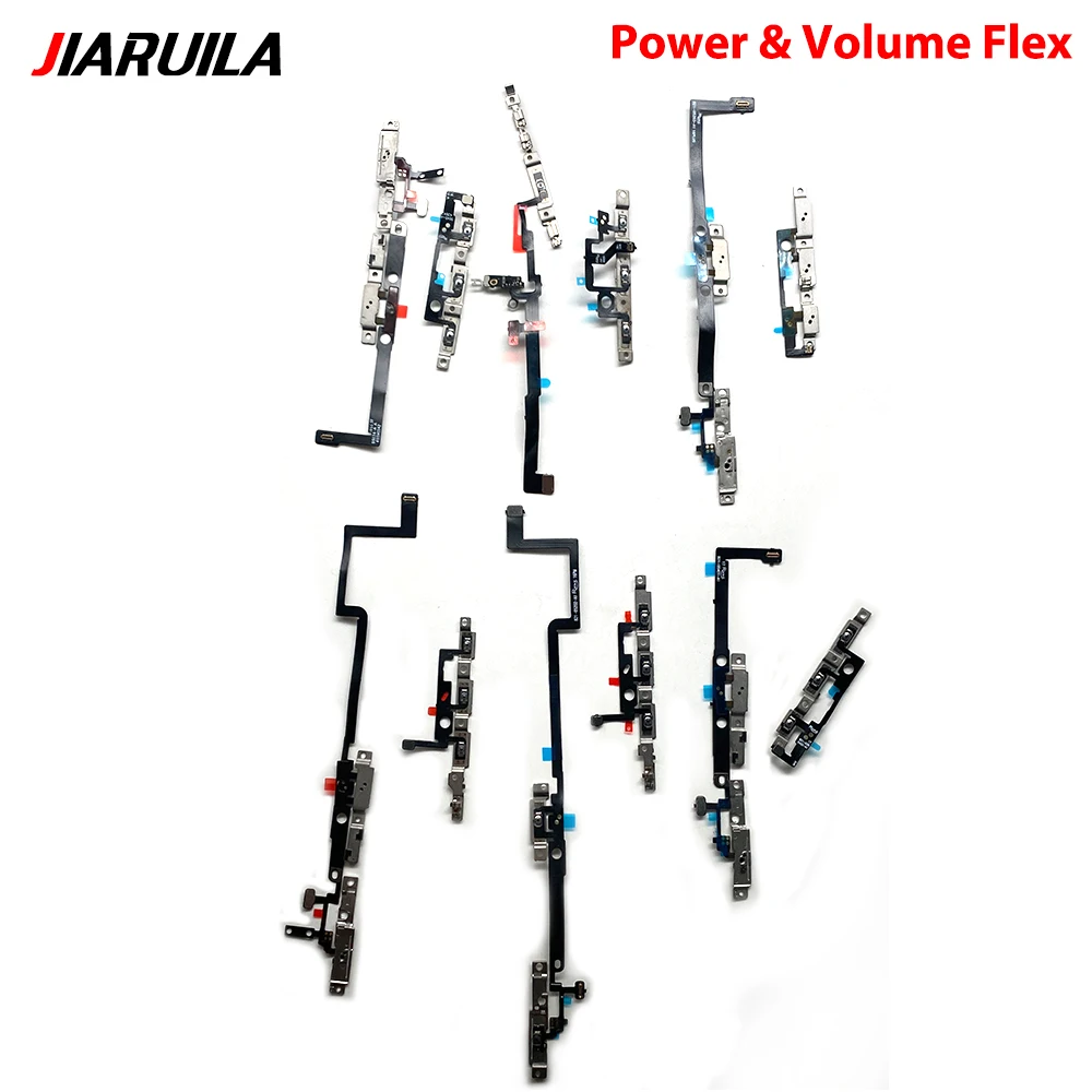 10pcs Power Volume Flex Cable For iPhone 16 Pro Max 16 Plus Ribbon Tape Side Button Distance Ambient Fix Parts