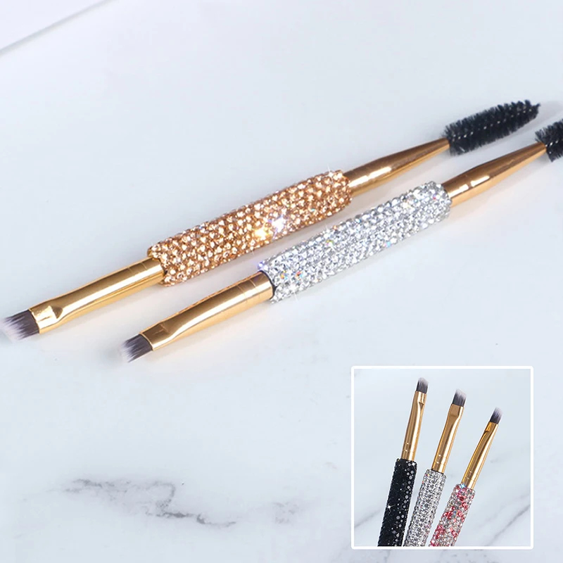 فرش رموش ناعمة، فرش رموش مزدوجة الرأس، أداة مكياج للعيون #5