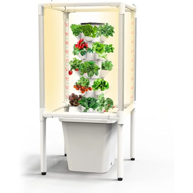 Sjzx Hydroponic Planting System with Grow Lights (Seedlings Not Included) | 25 Plants Hydroponic System