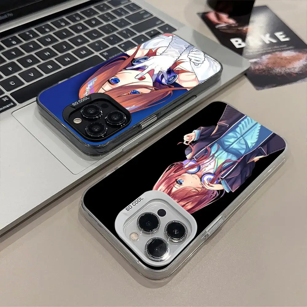 Чехол для телефона Quintuplets Nakano Miku с аниме, матовый цвет, серебристый цвет для iPhone 17, 15, 14, 16, 13, 12, 11 Pro Max Plus XS X, противоударный, жесткий Чехол для телефона Quintuplets Nakano Miku с аниме, матовый цвет, серебристый цвет для iPhone 17, 15, 14, 16, 13, 12, 11 Pro Max Plus XS X, противоударный, жесткий