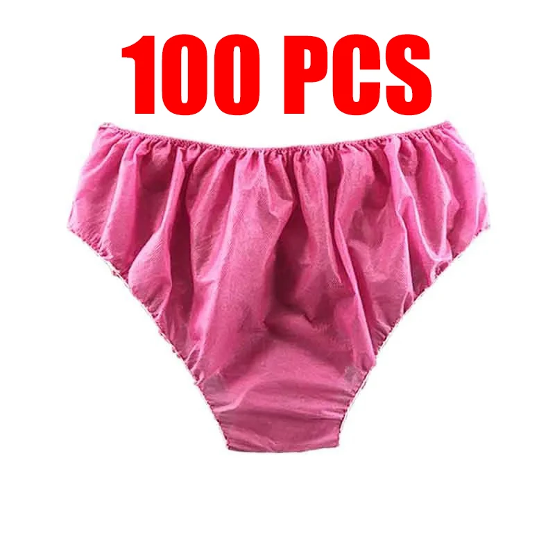 Bragas desechables de tela no tejida para hombres y mujeres, ropa interior transpirable para viajes de negocios, Spa, sin lavado, para menstruación,