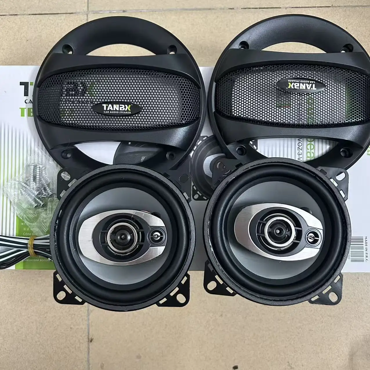 2 altavoces HIFI de 4 pulgadas para el hogar, altavoces coaxiales para automóvil, altavoces de audio para automóvil de frecuencia completa, accesorios de audio universales para vehículos
