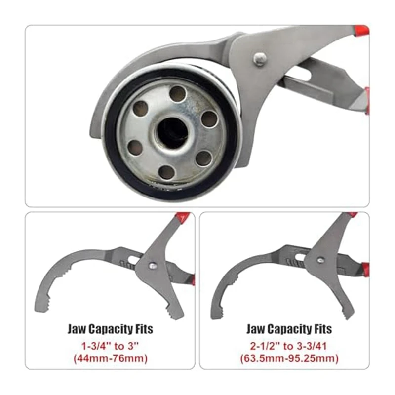 

AD29-Oil Filter Wrench Set,9In & 12In Oil Filter Pliers,Oil Filter Removal Tools for Most Cars,Trucks,Engine