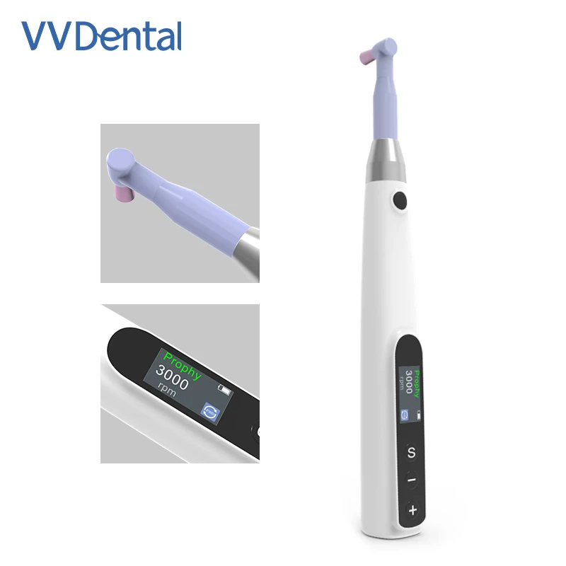 Dental Cordless Polishing Wireless Electric Motor With Prophy Angles Machine 3000rpm Rechargeable Polishing Instrument