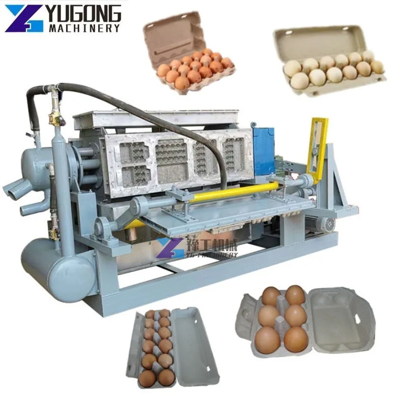 Manual Mini Dryer Paper Manufacturing Made In China Automatic Small Waste Pulp Egg Trays Making Machine Price