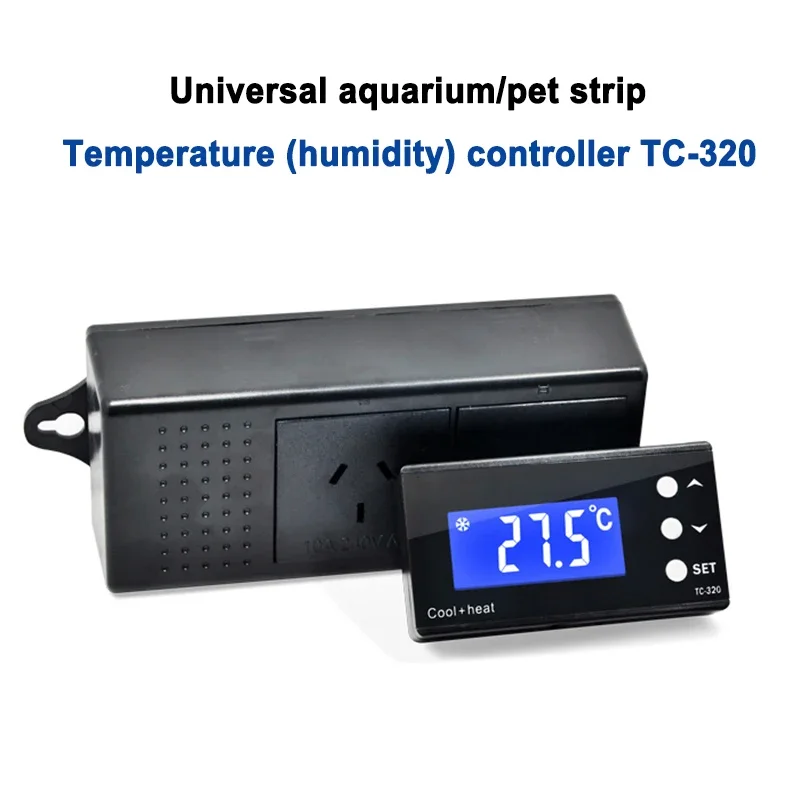 TC-320 Aquarium Temperature Controller Pet Universal Insertion Row Temperature humidity Controller Automatic Conversion aquario