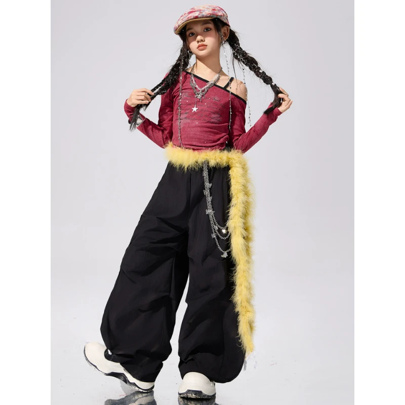 Bambino Sport Cool Stage Street Dance Pantaloni Vestito Ragazza Costume per Ragazzo Breakdance Studente Attiendo Abbigliamento Gilet Pantaloni Esegui