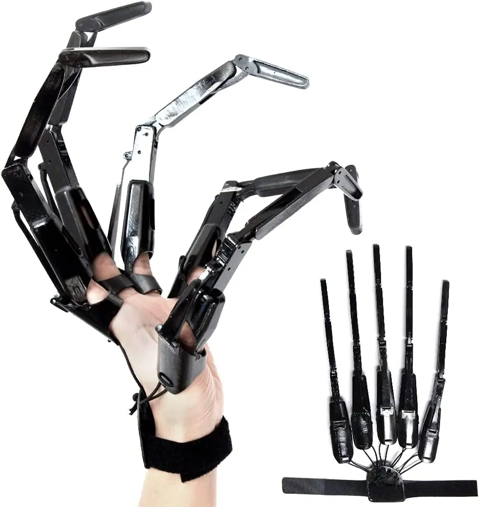 Halloween Articulated Fingers Scarry Fake Fingers Skeleton Hands Realistic Horror Ghost Claw Props Cosplay Gear Finger Glove