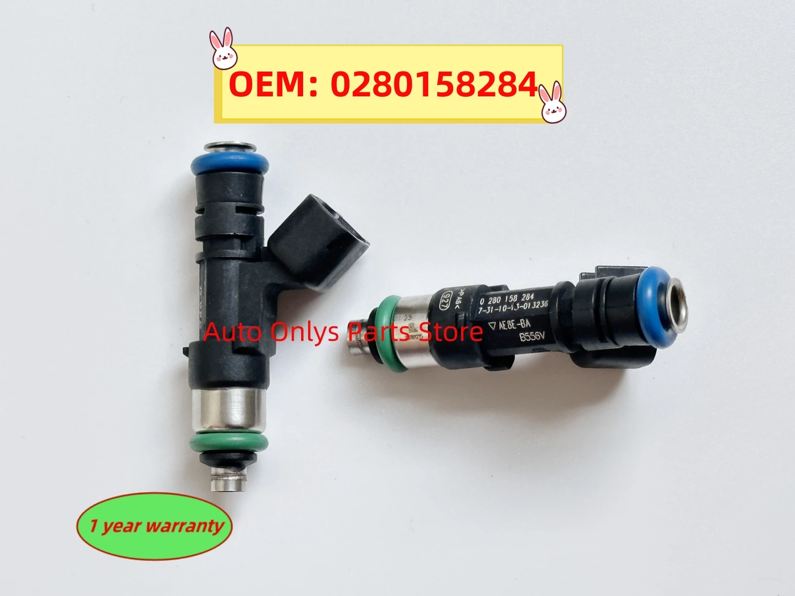 

6pcs New 0280158284 Fuel Injector Oil injection tested For 11-19 Ford Fiesta 1.6L BE8Z9F593B Auto Parts