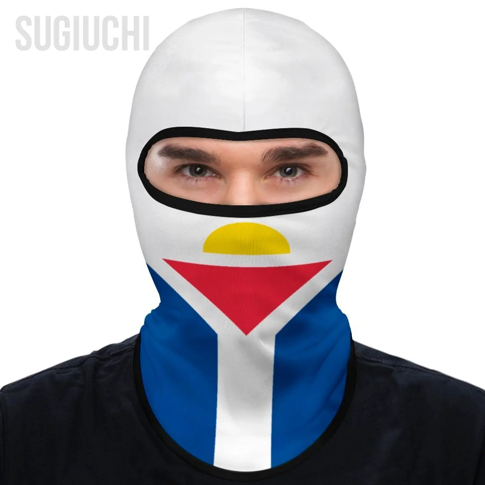 Saint Martin Flag Outdoor Cool Sunscreen Motorcycle Face Mask Moto Biker Wind Cap Stopper Windproof Bicycle Cycling Headgear