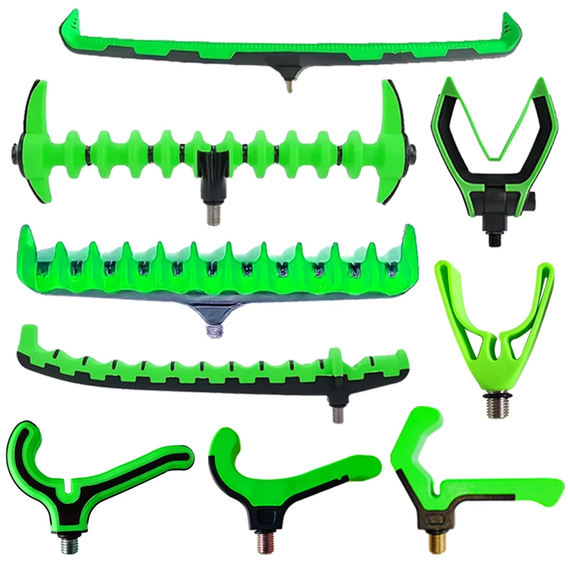 Cabezal de apoyo para caña alimentadora, cabezal de apoyo para caña de pescar de carpa de plástico para pesca, barra de zumbido, accesorios de pesca