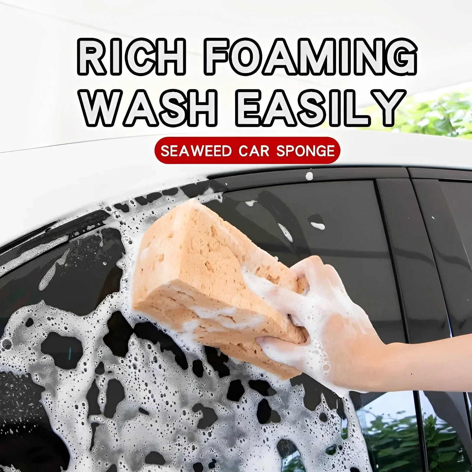 

Car Washing Sponge Large Honeycomb Sponges Brush Dusting Detailing Washing Sponge Car Cleaning Tools Motorcycle Car Accessories